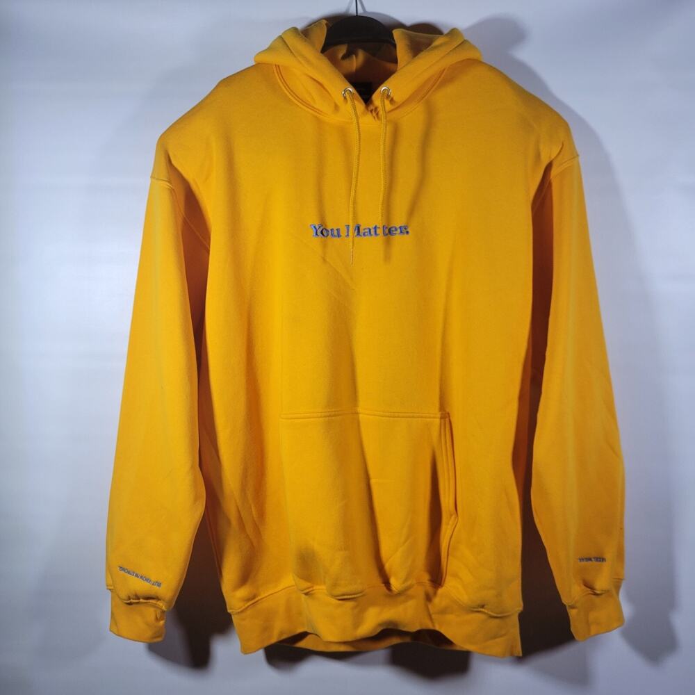 You Matter Yellow Hoodie I Feel Weak but I Know Im Strong XL